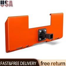 3/8" Thick Skid Steer Mount Plate Quick Attach W/ 2" Removable Hitch Orange US