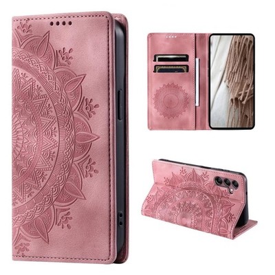 Hülle für Samsung Galaxy A55 5G Handy Cover Flip Case Schutzhülle Tasche Mandala
