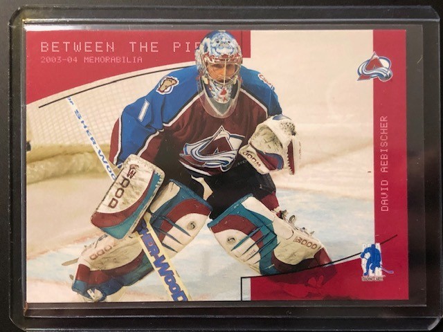 2003-04 David Aebischer ITG Between the Pipes Hockey Ruby Parallel Card #'D/200
