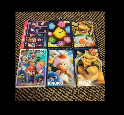 Super Mario Galaxy Movie Japan Admission Bonus Character Card Set Sealed Rare