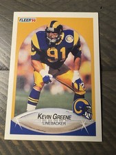 Kevin Greene #38 NFL RAMS (1990) FLEER Trading Card - NEAR MINT CONDITION