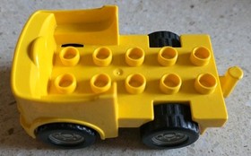 LEGO DUPLO - YELLOW TRUCK ENGINE - MY FIRST YARD - 10518 - VINTAGE