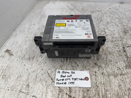 16 BMW Alpina B6 B7 F06 F10 OEM Nbt Hu Cic Navi Kopf Einheit Radio 938756801