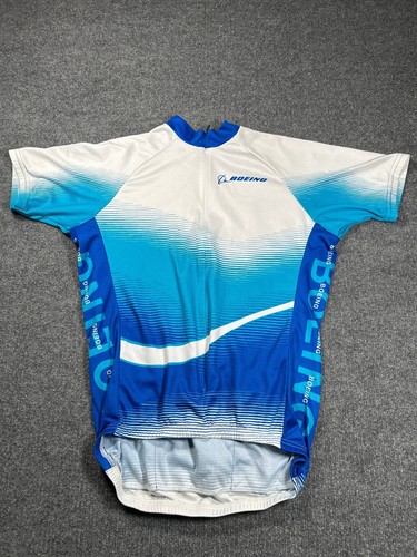 Volae Medium Boeing Cycling Jersey Made in USA Raglan Sleeve