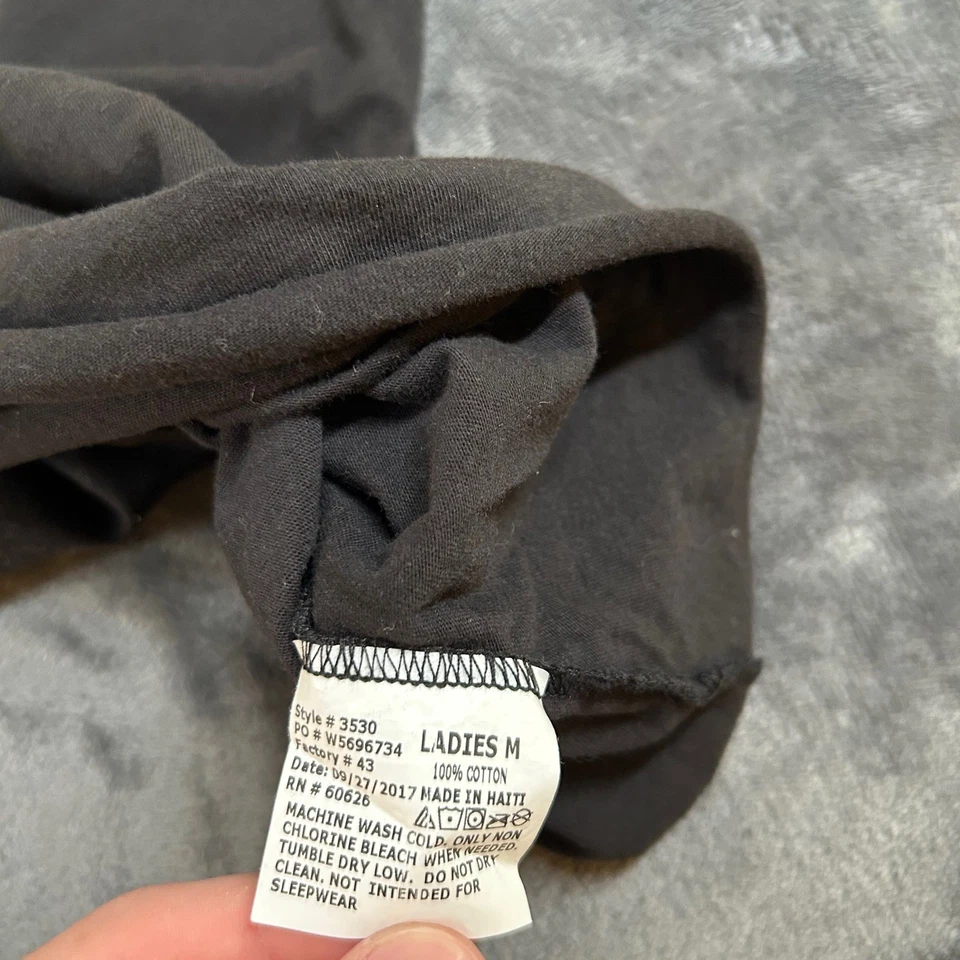 LA Pop Art AC/DC Raglan T-Shirt 3/4 Sleeve Band Tee Rock Music Womens Medium - Image 4 of 4