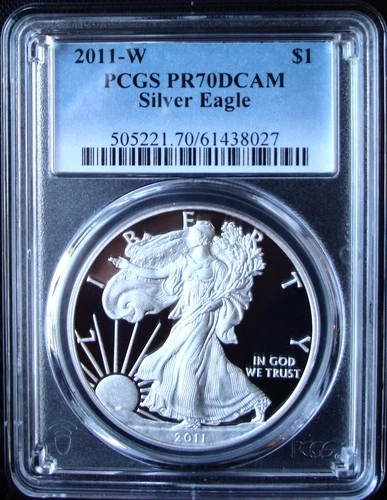 2011-W 1oz Silver American Eagle Dollar - PCGS PR 70 DCAM