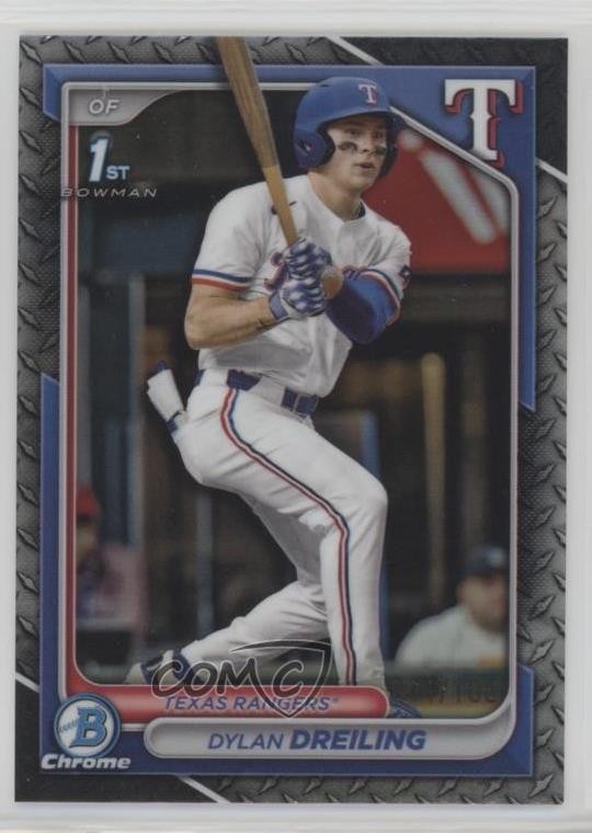 2024 Bowman Draft Chrome Steel Metal Refractor /100 Dylan Dreiling #BDC-42 pe8