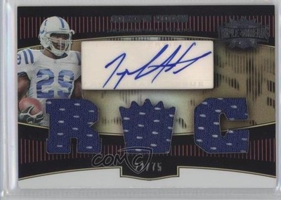 2006 Topps Triple Threads Sepia 22/75 Joseph Addai #131 Rookie Auto RC 0b5