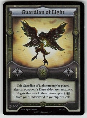 Guardian of Light Reverse Holo Divine Champions: Lifestream LST-100 NM Elestrals