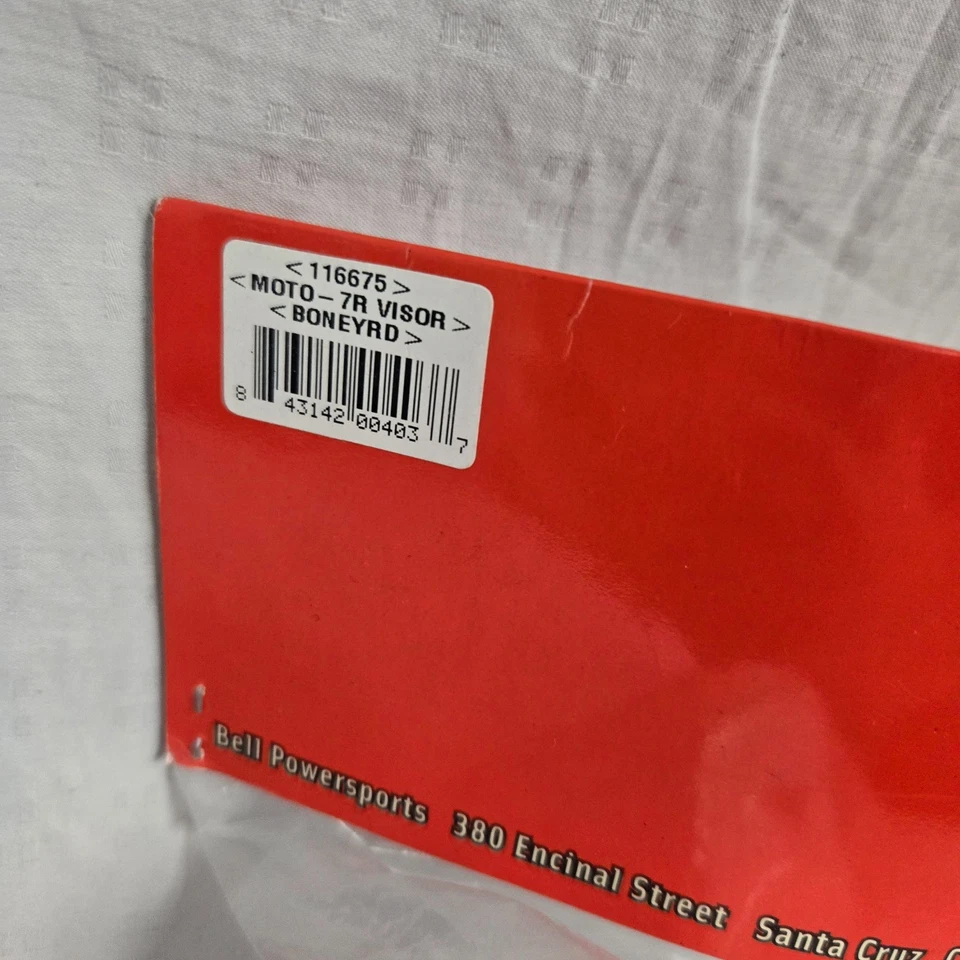 Repuesto Campana Moto 7R Visera Pico Boneyard Blanco *NUEVO STOCK ANTIGUO* Foto 3 de 3