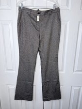 NWT Talbots Raleigh Womens Dress Pants Size 8 Wool Blend Herringbone High Rise