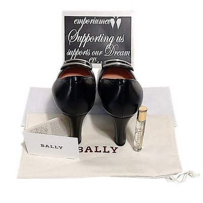 BALLY GALA PLATIN ブラック ハイヒール 36.5 プラチナドゥ Platino