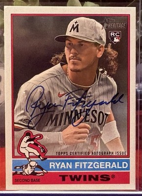 2025 Topps Heritage Ryan Fitzgerald AUTO RC Rookie Minnesota Twins #ROA-FITZ