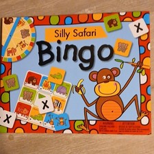 Peaceable Kingdom Silly Safari Bingo Board Game Animals Theme Ages 3-6