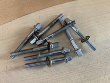 STAR Hoshino 1.75" TENSION ROD Lot of 8x Drum Parts 60s Vtg 5mm Skinny Thread