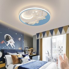 Moon Star LED Ceiling Light Dimmable with Remote Control  for Bedroom Kids Room