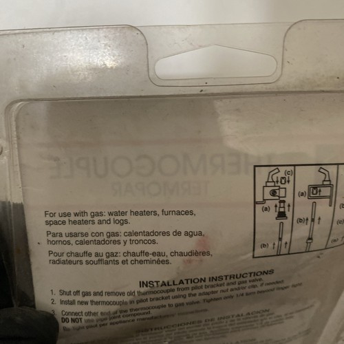 Thermocouple - Standard, 24" for White Rodgers - Part# HO6E-24 - Picture 6 of 8