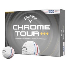 Callaway Chrome Tour Triple Diamond Triple Track Golf Balls 1 Dozen White NEW