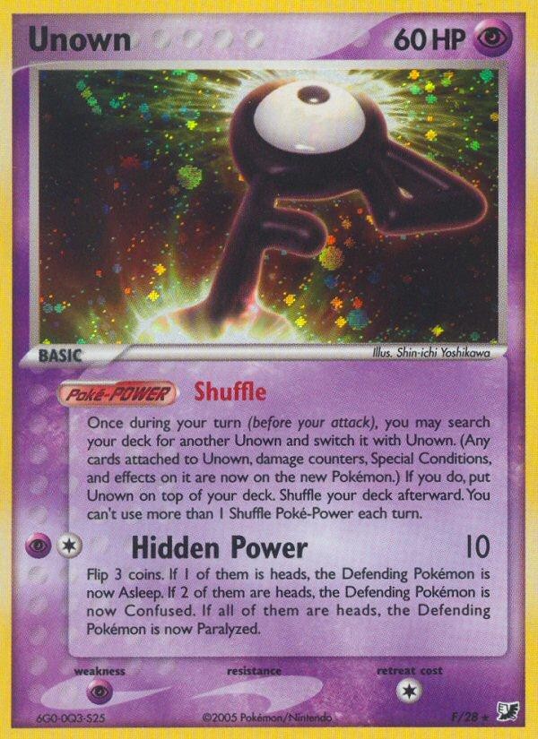 Pokemon Unown (F/151) Unseen Forces LP HOLO