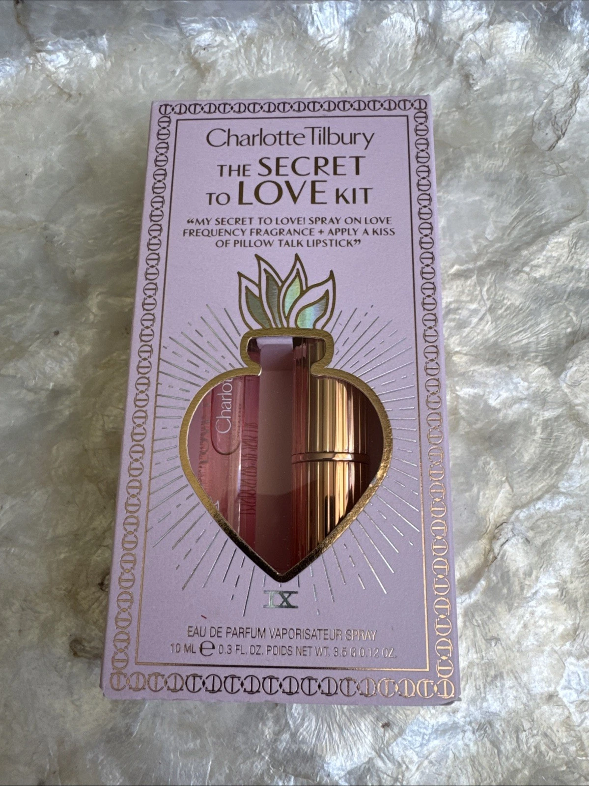 CHARLOTTE TILBURY PILLOW TALK LOVE FREQUENCY KIT PERFUME & LIPSTICK KIT LTD EDT