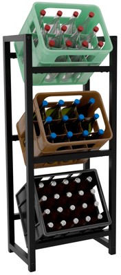 Getränkekistenständer Stack Kistenregal Getränkekistenhalter Regalsystem von CLP