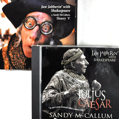 Sandy McCallum Jaw Jabberin With Shakespeare 2 CD Lot Henry V Julius Ceasar 2001