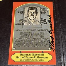 Stanley Coveleski Autographed Signed Hall of Fame Orange Postcard