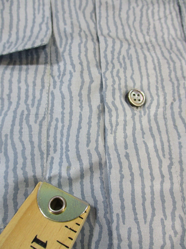 Vintage Jim Thompson Shirt Mens Medium Blue Silk Button Up * - Picture 6 of 12