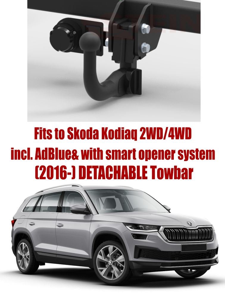 Kodiaq Skoda Towbar Bike Rack DETACHABLE Tow Bar For SKODA Kodiaq
