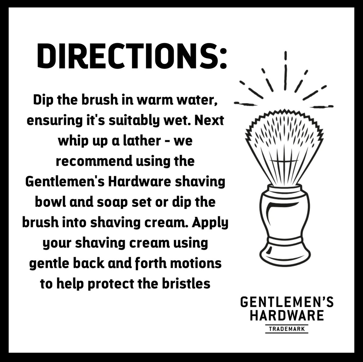 NEW! 3 Pc Gentlemen's Hardware Safety RAZOR SHAVING KIT Chrome Brush Shave Cream