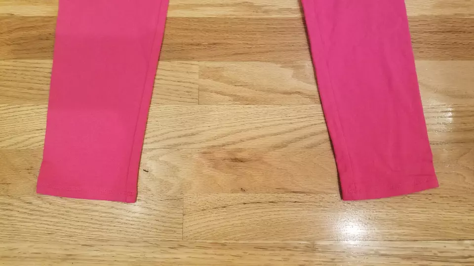 New Girls Faded Glory Leggings Stretch Pants Hot Pink XL 14/16 Cotton Spandex - Image 3 of 4