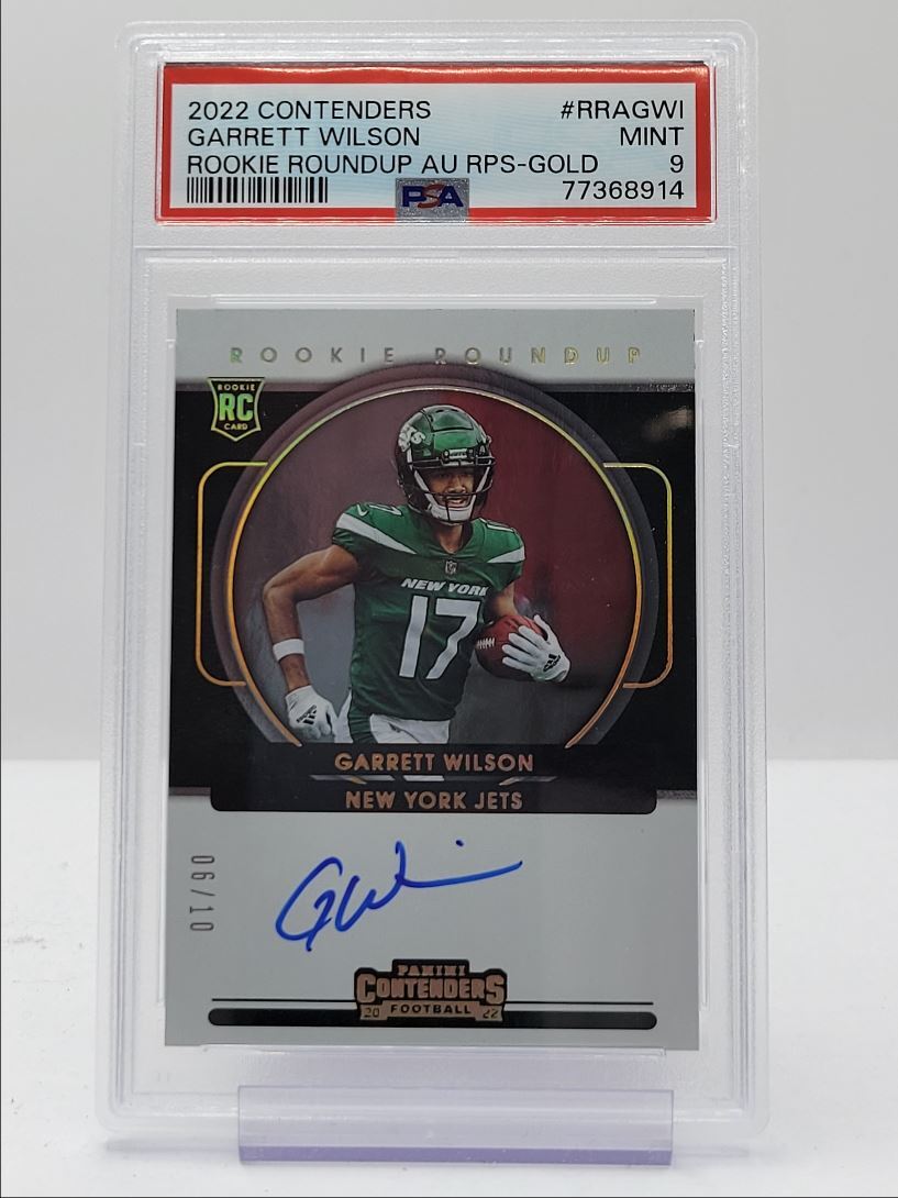 Garrett Wilson Panini Contenders Rookie Roundup Autograph Rps #RRAGWI Gold