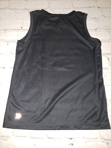 NWT All In Motion Girls Size S 6/7 Black Soccer Ball Graphic Tank Top - Picture 3 of 3