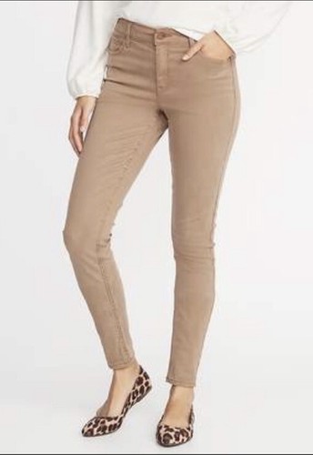 Old Navy Rockstar Super Skinny Pants Stretch Jeans Khaki size 16 | eBay