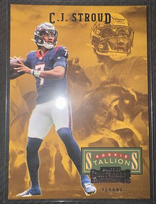 rare cj stroud rookie card CJ Stroud Rookie 2023 Panini Contenders Rookie Stallions #6 Houston Texans  RC