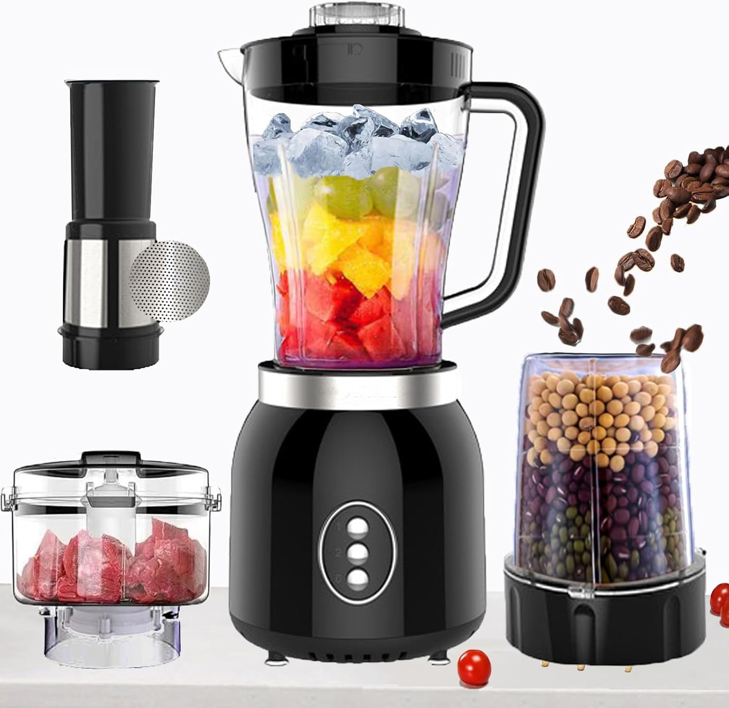 Versatile 800W Grinder Blender Food Processor for Smoothies,