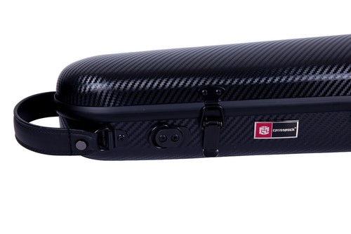 Crossrock Poly Carbon fits 4/4 Violins,Anti-Scratch Shaped Flight Case in Black - Picture 7 of 9