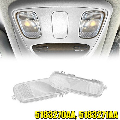 2PC Overhead Console Dome Light Lens For 02-10 Dodge Ram 5183270AA 5183271AA NEW - Picture 2 of 13