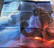 Black Cat Pillow Cover 18  x 18  new