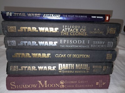 6 Star Wars First Edition Book Lot Hardcover 4 Ballantine 1 Batam 1 Scholastic
