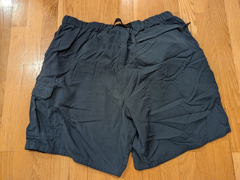 Mens Vintage The North Face Y2K Stow Pocket Cargo Hiking Active Shorts XL Blue - Image 2 of 4