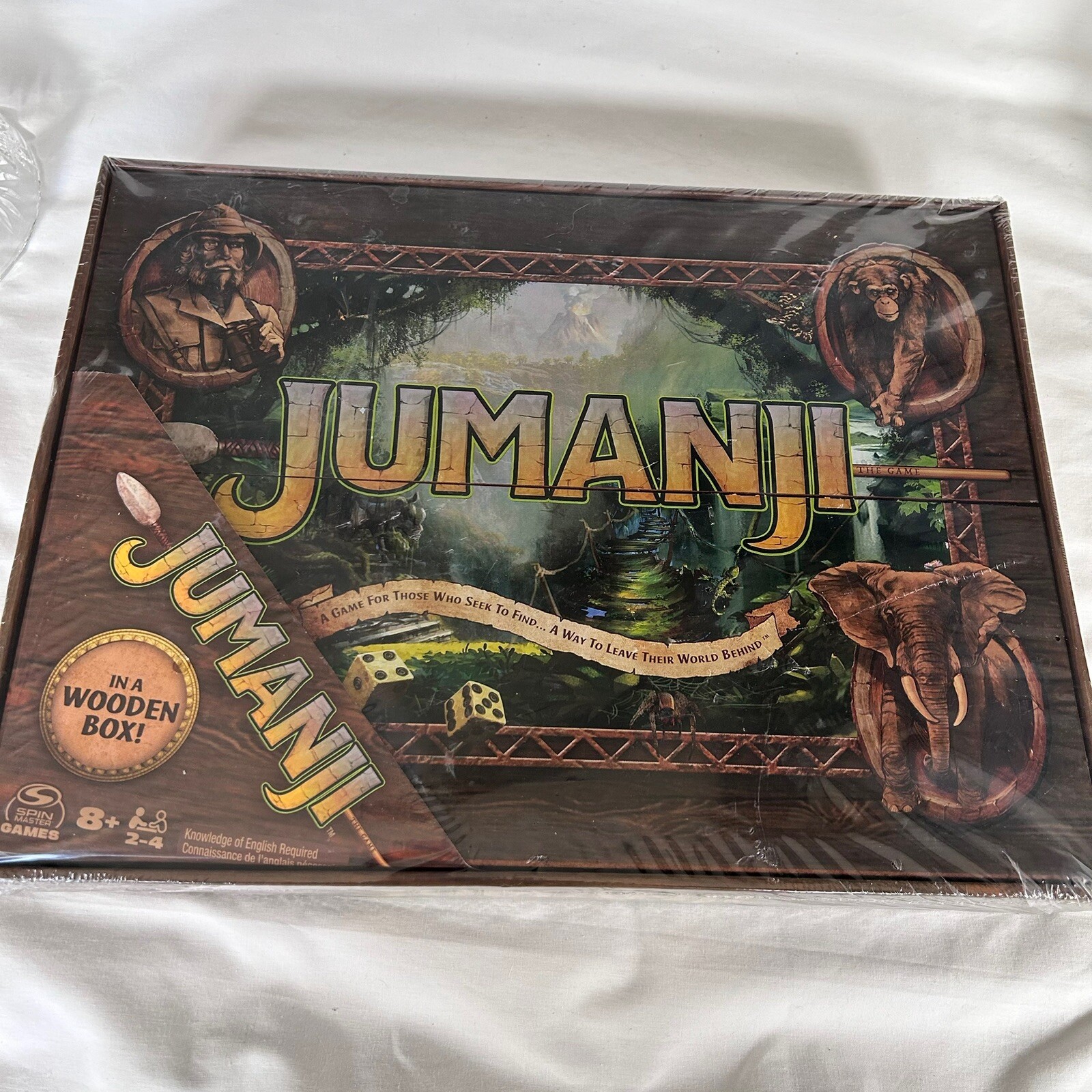 Jumanji Board Game Wooden Box Classic Retro Real Wood Case NEW eBay