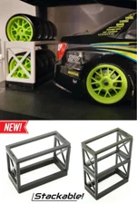 1/10 Scale Tires & Wheels rack (stackable) RC Drift, Touring Car, 12mm hex tyres