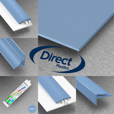 PVC Cladding Lagoon Gloss Waterproof Sheets & Profiles - Full System