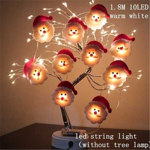 Snowman Christmas Tree LED Garland String Light Cristmas Ornament Christmas Deco - Picture 5 of 10