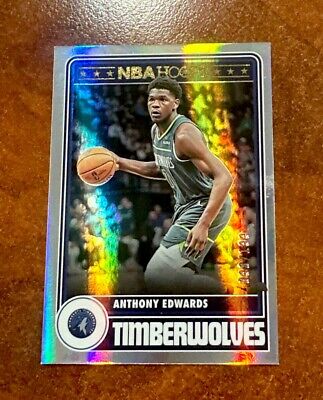 2023-24 Panini NBA Hoops Anthony Edwards Premium Foil Silver 2023-24 Panini NBA Hoops Anthony Edwards Premium Foil Silver
