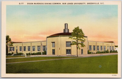 Dixon McKenzie Dining Common Bob Jones University Greenville SC Postcard D98