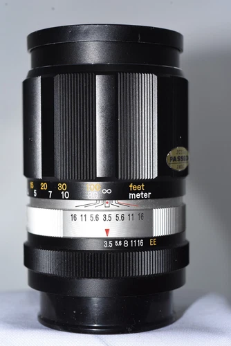 Konica Hexanon AR 135mm F3.5. **NEAR MINT**. OPTICS CLEAR FOCUS SMOOTH.