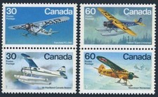 Canada 969-972a pairs, MNH. Mi 849-852. Airplanes 1982.F airchild FC-2W1, Fokker