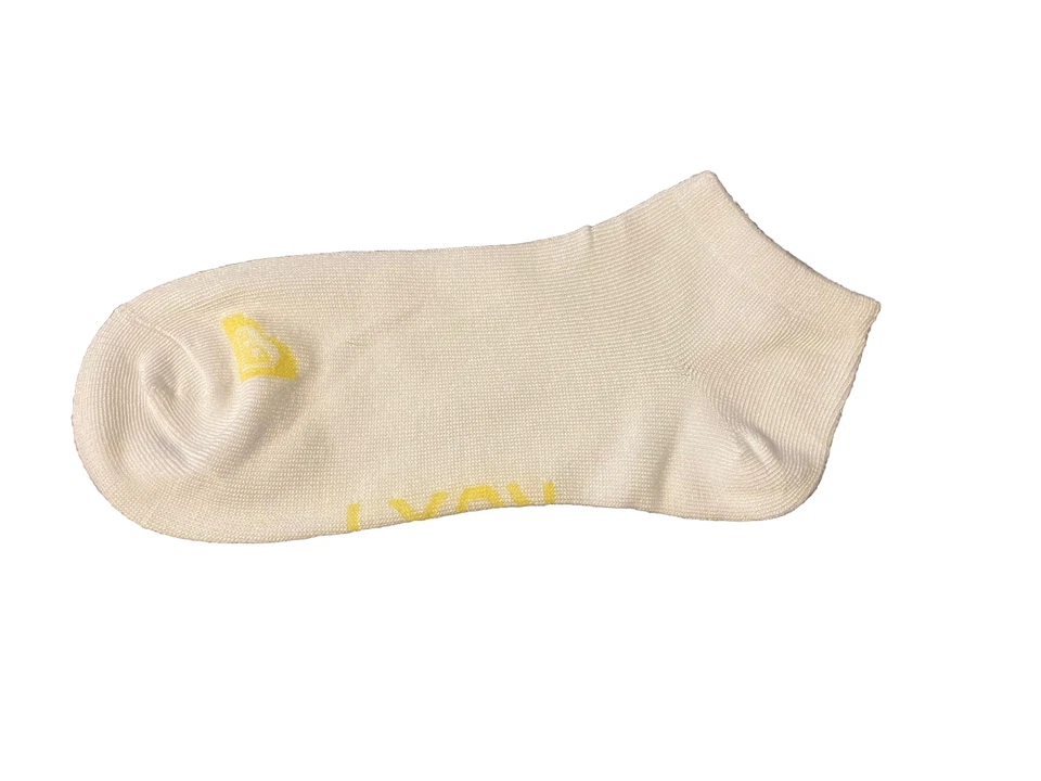 Nuevos calcetines Roxy corte bajo rosa gris melocotón amarillo verde azulado talla 4-10 Quiksilver Foto 2 de 4